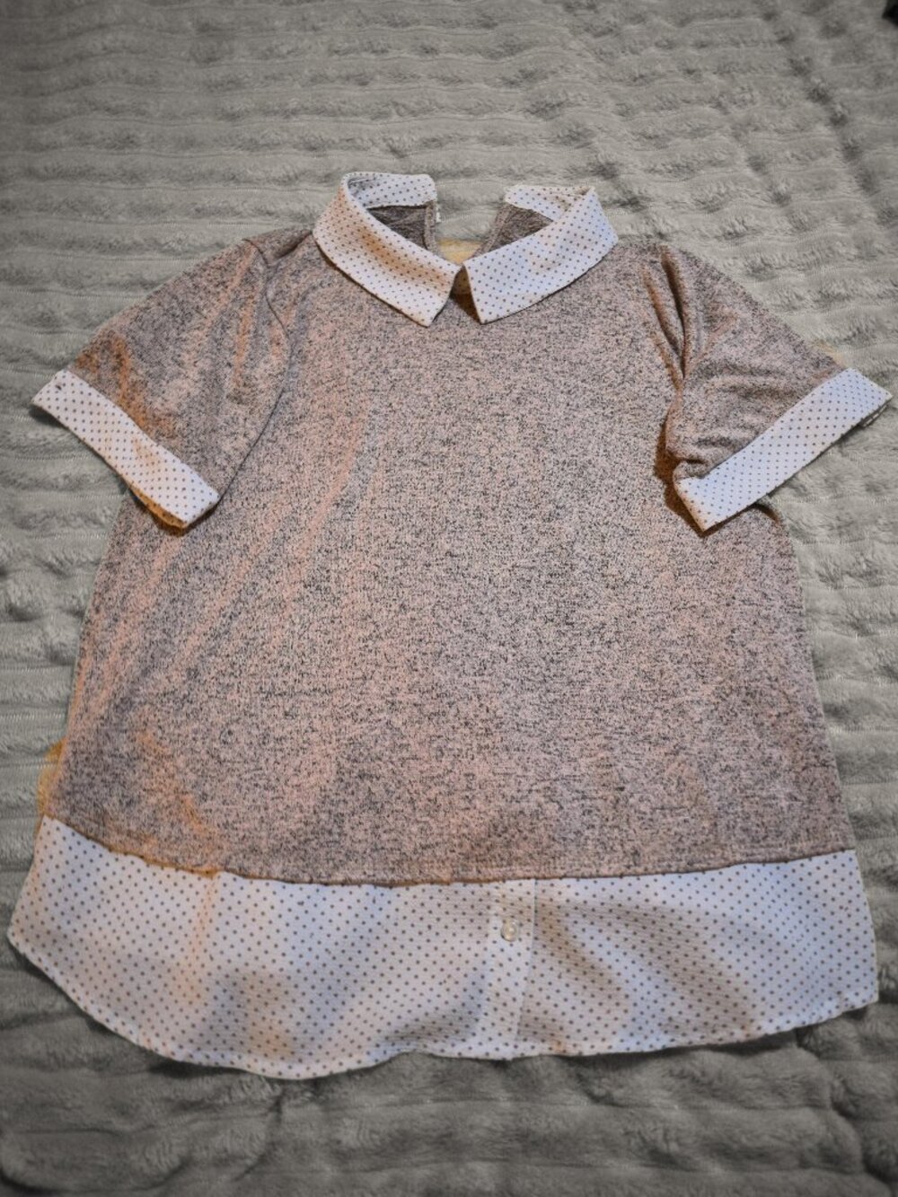 Peter Pan Collar Top XL